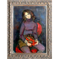 Jan De Ruth, The Red Shoes, Oil Painting