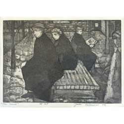 Jack Bilander, The Bench, Etching