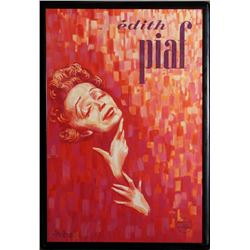 John Douglas, Edith Piaf, Lithograph Poster