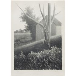 Robert Kipniss, Shack with Tree in Front, Lithograph