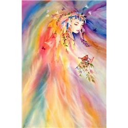Barbara Segal, Free Spirits, Watercolor Painting