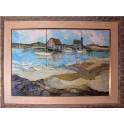 Albert Swayhoover, Oak Beach View, Oil Painting