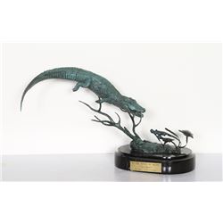 Paul Oestreicher, In the River of Grass The Chase, Bronze Sculpture
