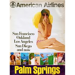 Travel Poster - American Airlines - Palm Springs, California, Poster