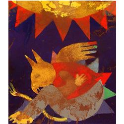 Deloss McGraw, The Gryphon Asleep in the Sun, Gouache Painting