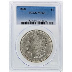 1888 $1 Morgan Silver Dollar PCGS Graded MS63