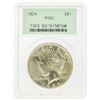 Image 1 : 1924 $1 Peace Silver Dollar PCGS MS62