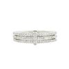 Image 2 : 14KT White Gold 0.52ctw Diamond Ring