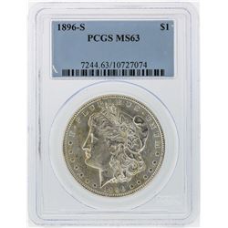 1896-S $1 Morgan Silver Dollar Coin PCGS Graded MS63