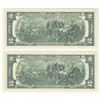 Image 2 : Set of (2) 2003A $2 New York Federal Reserve Notes