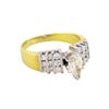 Image 1 : 18KT Platinum White and Yellow Gold 1.28ctw Diamond Engagement Ring