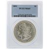 Image 1 : 1891 $1 Morgan Silver Dollar Coin PCGS Graded MS65