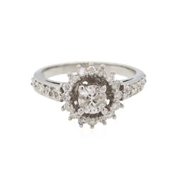 14KT White Gold 1.04ctw Diamond Ring