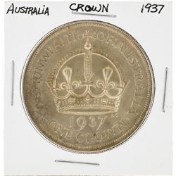 1937 Australia Silver Crown Coin