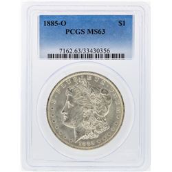 1885-O $1 Morgan Silver Dollar PCGS Graded MS63
