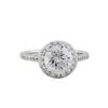 Image 2 : 18KT White Gold 2.86ctw Round Brilliant Cut Diamond Engagement Ring