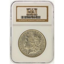 1885-O $1 Morgan Silver Dollar NGC Graded MS64