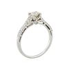 Image 3 : 14KT White Gold EGL 0.74ctw Diamond Engagement Ring