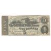 Image 1 : 1863 $5 The Confederate States of America Note