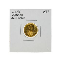 1987 $5 1/10 oz. American Eagle Gold Coin
