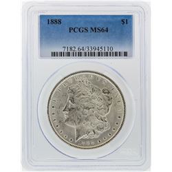 1888 $1 Morgan Silver Dollar PCGS Graded MS64