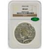 Image 1 : 1924-S $1 Peace Silver Dollar Coin NGC Graded MS64+ CAC
