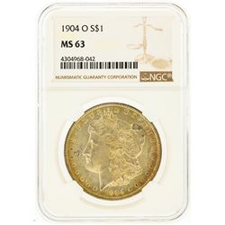 1904-O $1 Morgan Silver Dollar NGC Graded MS63