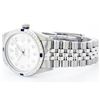 Image 2 : Mens Rolex Stainless Steel Diamond and Sapphire Datejust Wristwatch