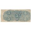 Image 2 : 1863 $5 The Confederate States of America Note