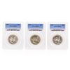 Image 1 : 1959-1961 Franklin Half Dollar Coins PCGS Graded MS64