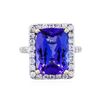 Image 2 : 14KT White Gold GIA 9.26ct Tanzanite and Diamond Ring