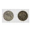 Image 2 : Set of (2) 1863 and 1864 8 Reales Mexico Silver Coins