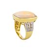 Image 3 : 14KT Yellow Gold 10.93ct Opal and Diamond Ring
