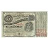 Image 1 : 1875/8 $5 State of Louisiana Baby Bond Obsolete Note