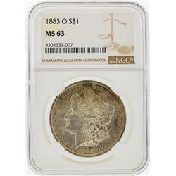 1883-O $1 Morgan Silver Dollar NGC Graded MS63