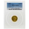 Image 1 : 1845 $2 1/2 Liberty Head Quarter Eagle Gold Coin PCGS MS61