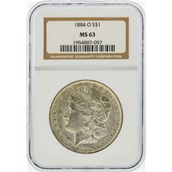 1884-O $1 Morgan Silver Dollar NGC Graded MS63