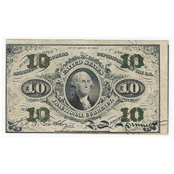 March 3, 1863 Ten Cent Third Issue Fractional