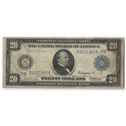 1914 $20 Large Size Federal Reserve Note
