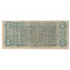 Image 2 : 1861 $5 The Confederate States of America Note