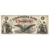 Image 1 : 1800s $1 The Farmington Bank Obsolete Bank Note