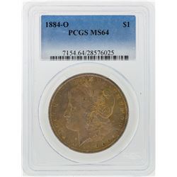 1884-O $1 Morgan Silver Dollar PCGS Graded MS64