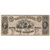 Image 1 : 1800s $5 Canal Bank New Orleans Obsolete Note