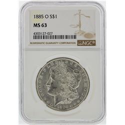 1885-O $1 Morgan Silver Dollar NGC Graded MS63