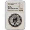 Image 1 : 2001 $1 Australia Kookaburra Silver Coin NGC MS68