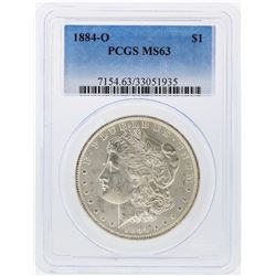 1884-O $1 Morgan Silver Dollar PCGS Graded MS63