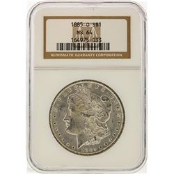 1885-O $1 Morgan Silver Dollar NGC Graded MS64
