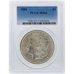 1888 $1 Morgan Silver Dollar PCGS Graded MS63