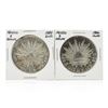 Image 1 : Set of (2) 1884 & 1886 8 Reales Mexico Silver Coins