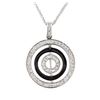 Image 2 : 14KT White Gold 0.63ctw Diamond Pendant With Chain